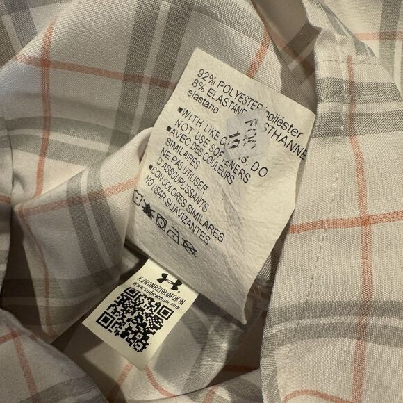 Texas Tech Under Armour 2XL Plaid Fishing Shirt Men Basketball Button Down RR4L - Picture 11 of 11